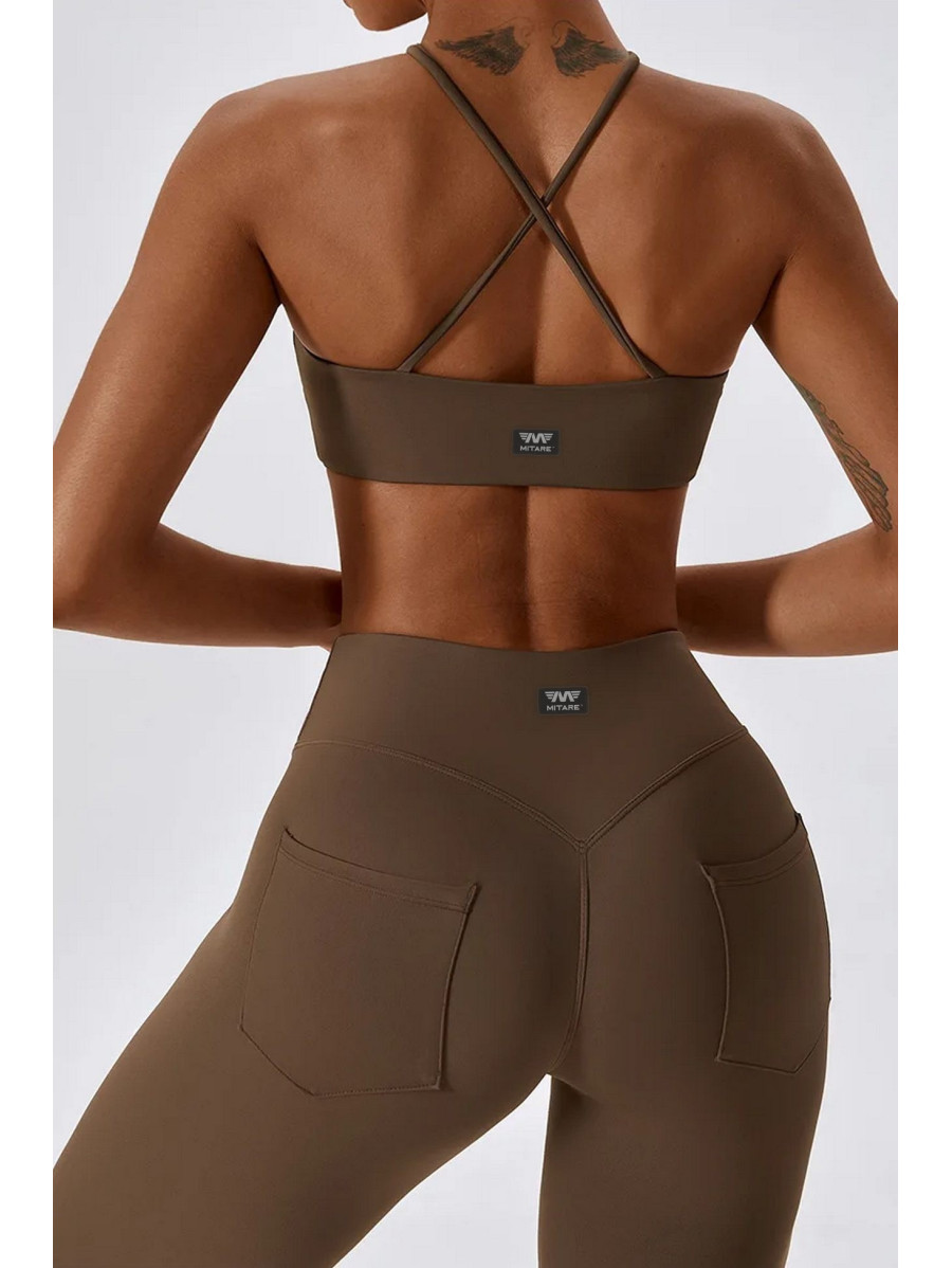 Spodnie push up modelujące brązowe ZAPPY FLEXI K131 MITARE