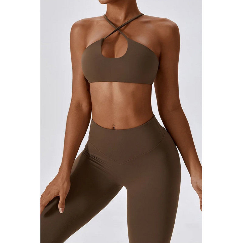 Spodnie push up modelujące brązowe ZAPPY FLEXI K131 MITARE