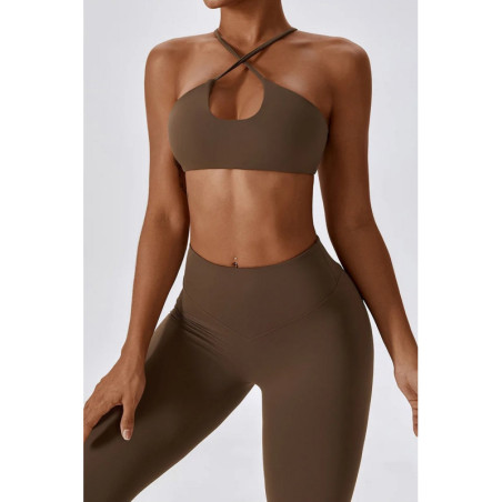Spodnie push up modelujące brązowe ZAPPY FLEXI K131 MITARE
