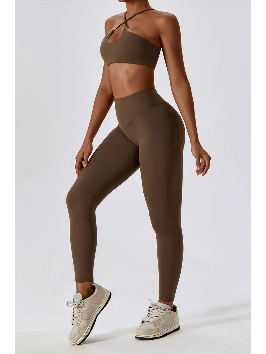 Spodnie push up modelujące brązowe ZAPPY FLEXI K131 MITARE
