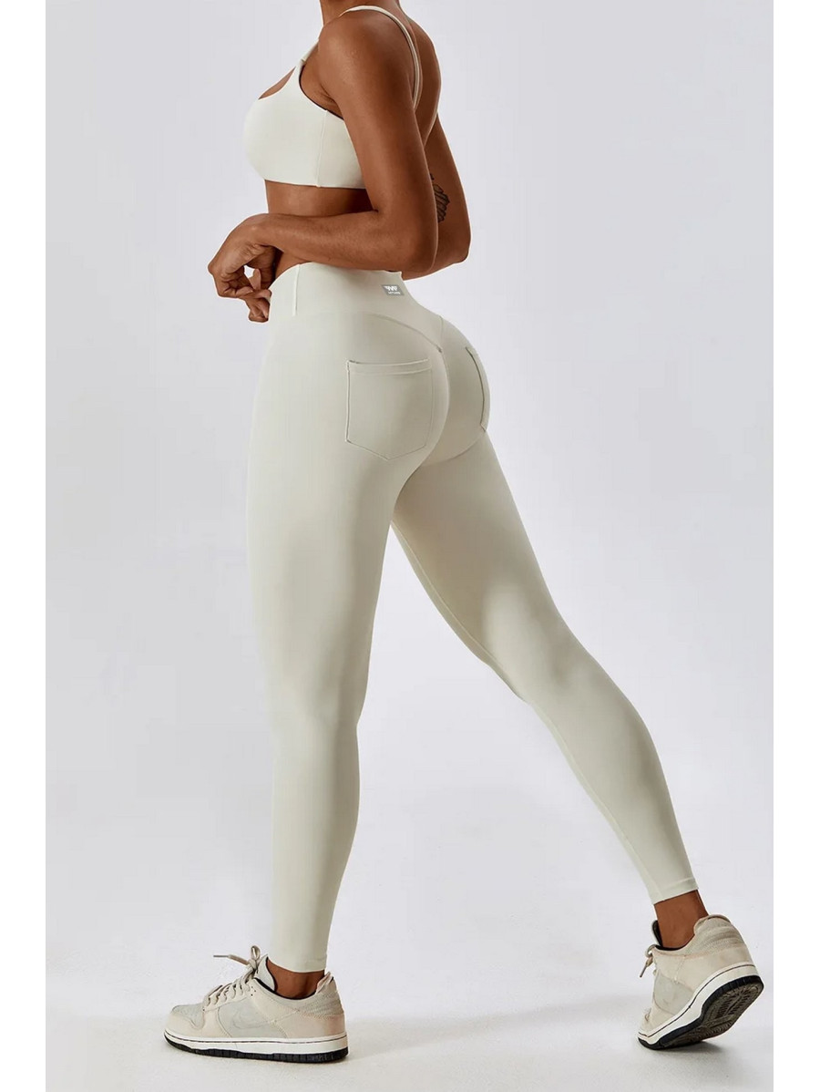 Spodnie push up modelujące kremowe ZAPPY FLEXI K131 MITARE