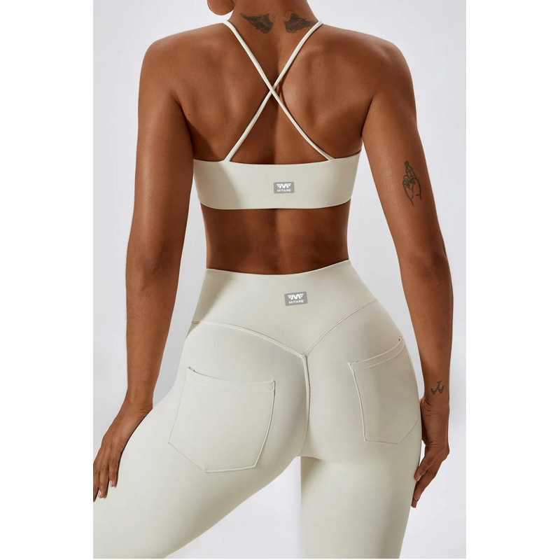 Spodnie push up modelujące kremowe ZAPPY FLEXI K131 MITARE