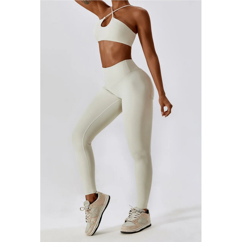 Spodnie push up modelujące kremowe ZAPPY FLEXI K131 MITARE
