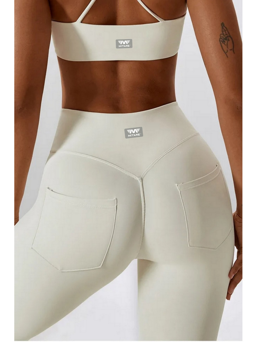 Spodnie push up modelujące kremowe ZAPPY FLEXI K131 MITARE