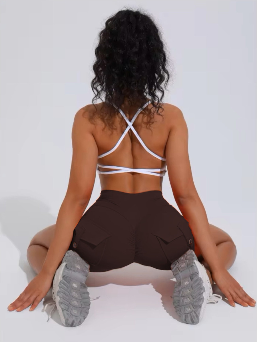 Spodenki damskie push up modelujące czekoladowe ZAPPY TRENDY K133 MITARE