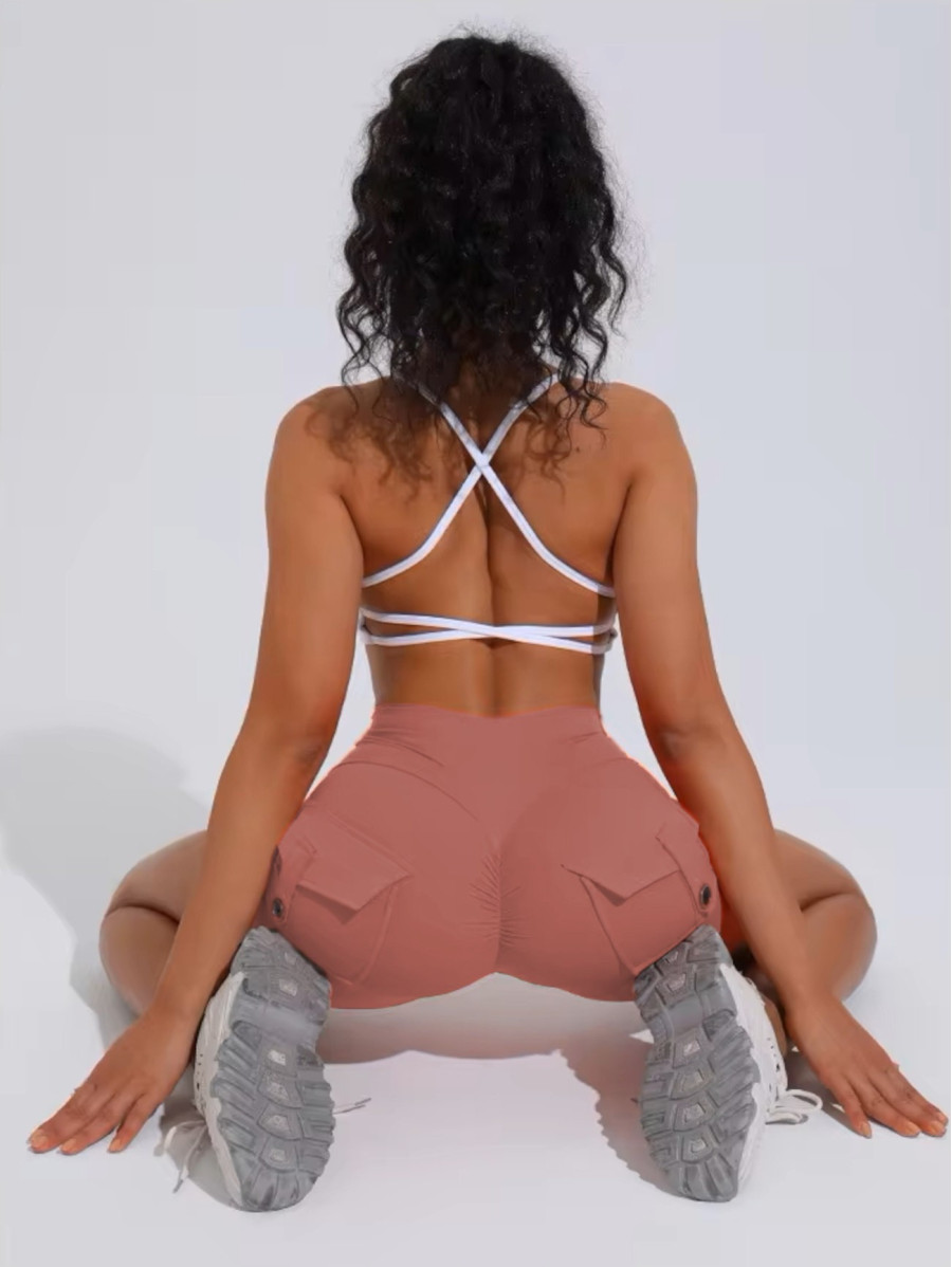 Spodenki damskie push up modelujące łososiowe ZAPPY TRENDY K133 MITARE