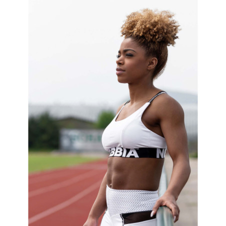 Biustonosz sportowy Airy Straps N693 BIAŁY NEBBIA