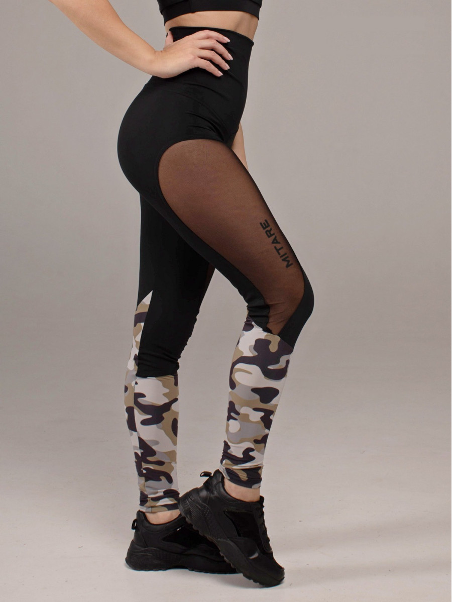 Legginsy damskie HOT camo K043 MITARE