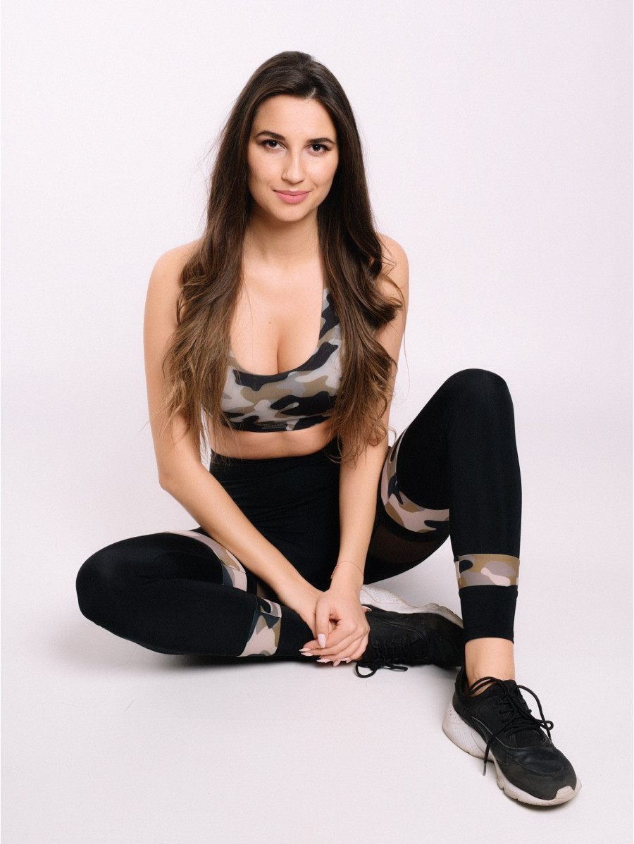 Legginsy damskie HOT camo K043 MITARE