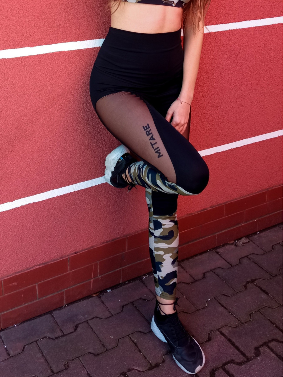 Legginsy damskie HOT camo K043 MITARE