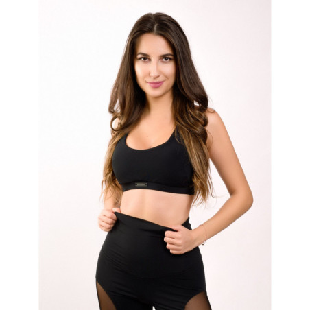 Biustonosz sportowy BASIC K027 czarny MITARE