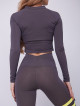 Krótka bluza SIMPLY K045 szara MITARE