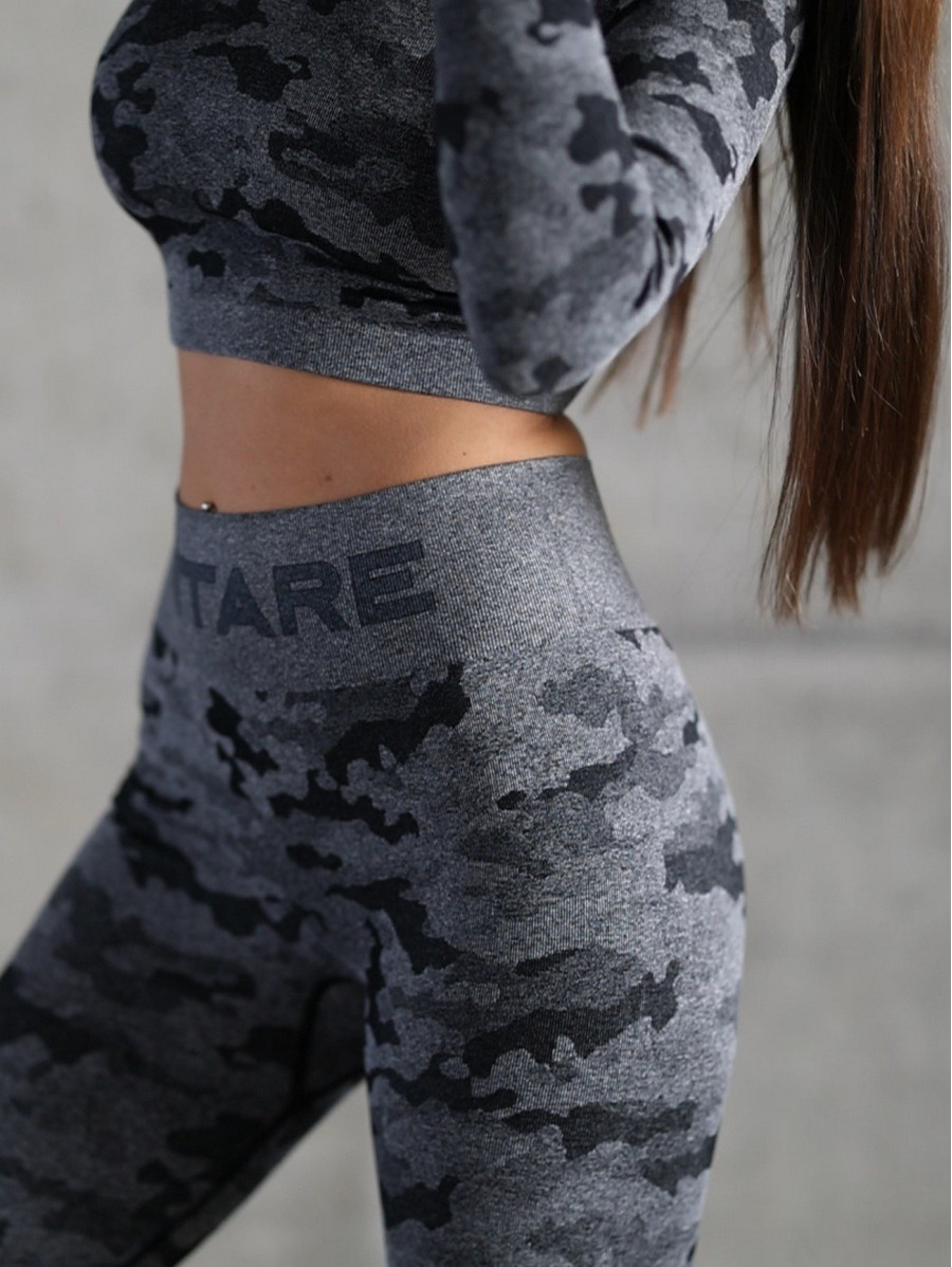 Legginsy damskie bezszwowe ARMY K013 MITARE YOGA