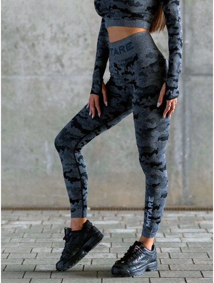 Legginsy damskie bezszwowe ARMY K013 MITARE YOGA