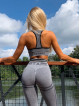 Biustonosz bezszwowy SLIM PUSH UP K079 ciemnoszary MITARE