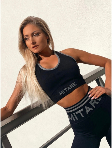Biustonosz bezszwowy SLIM PUSH UP K079 czarny MITARE