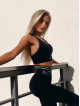 Biustonosz bezszwowy SLIM PUSH UP K079 czarny MITARE