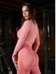 Crop top bezszwowy PUSH UP MAX K084 różowy MITARE