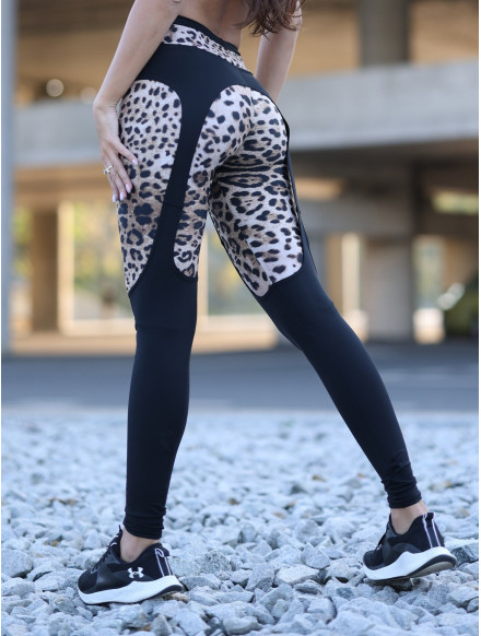 Legginsy damskie leopard GARTERS K035 MITARE