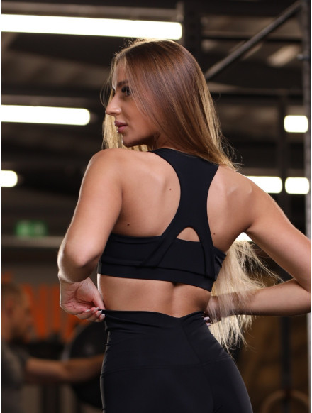 Biustonosz sportowy BASIC K027 czarny MITARE 2