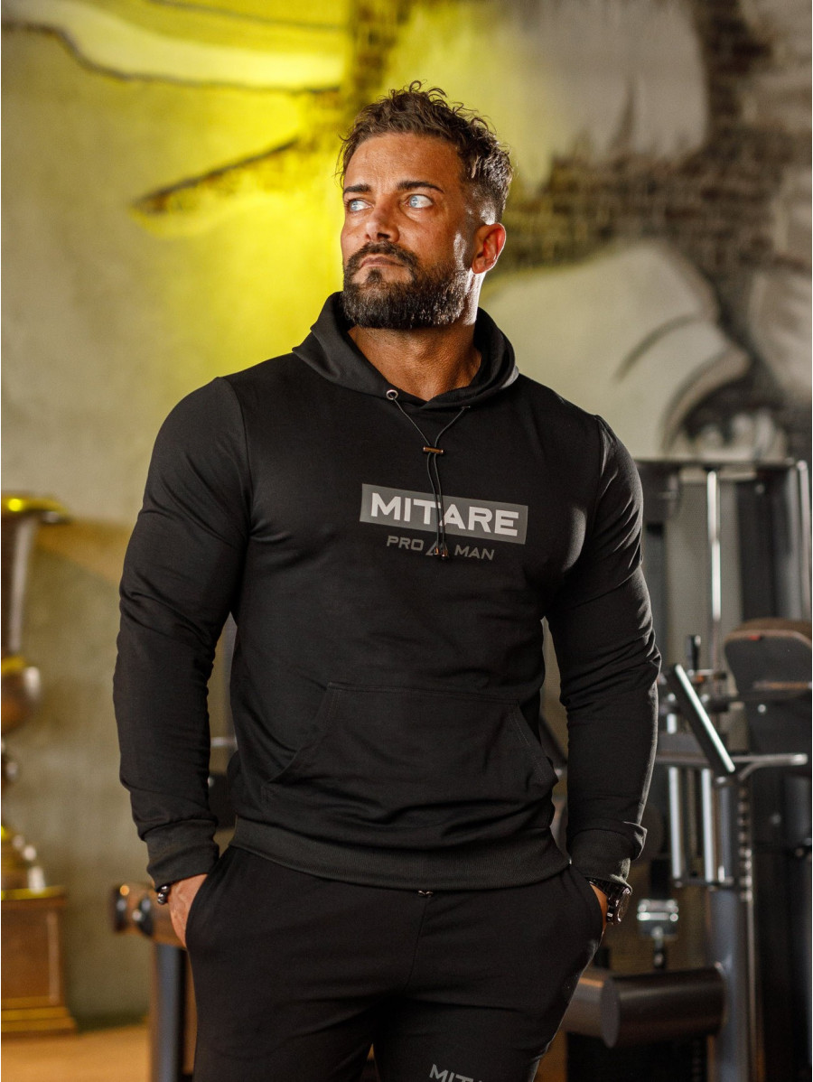 Bluza z kapturem K103 czarna MITARE PRO MAN