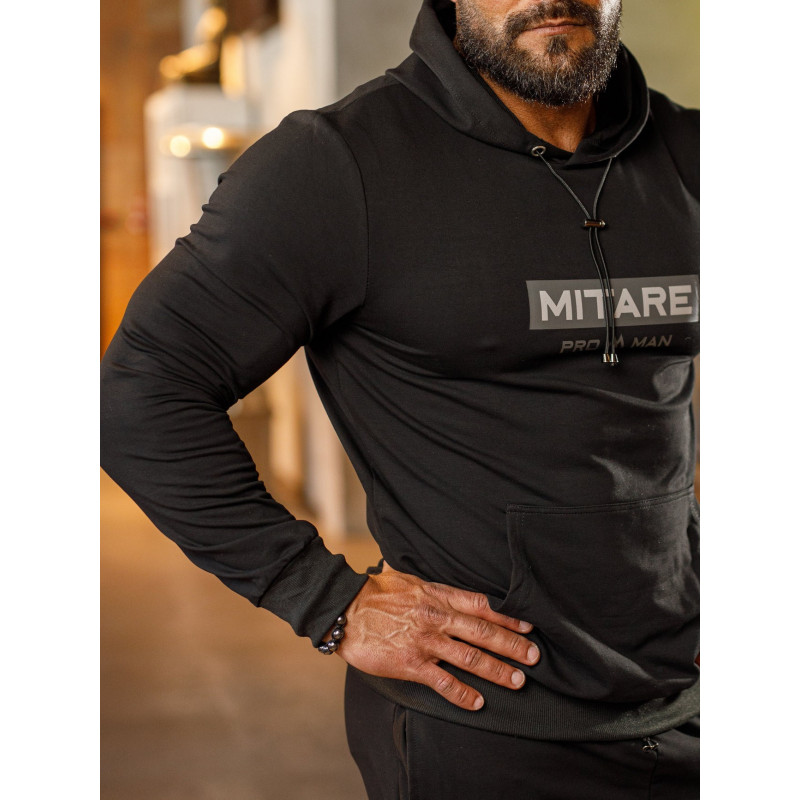 Bluza z kapturem K103 czarna MITARE PRO MAN
