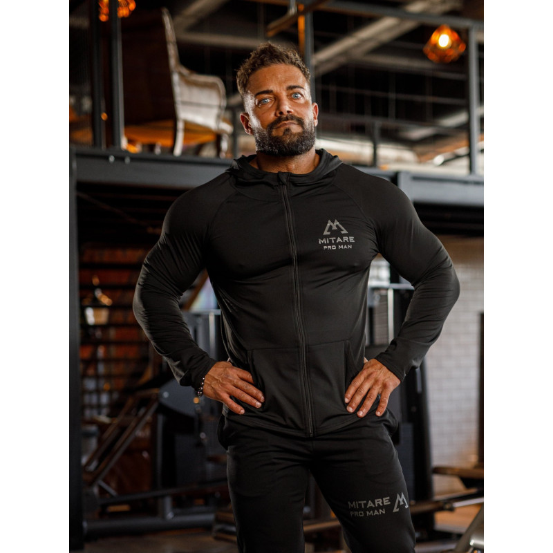 Bluza z kapturem K085 szara MITARE PRO MAN