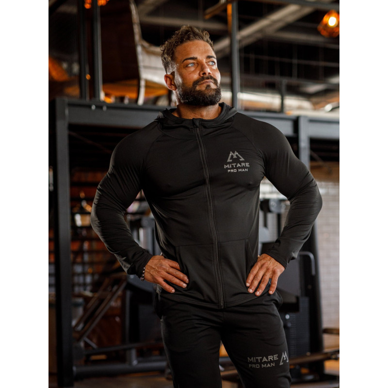 Bluza z kapturem K085 szara MITARE PRO MAN