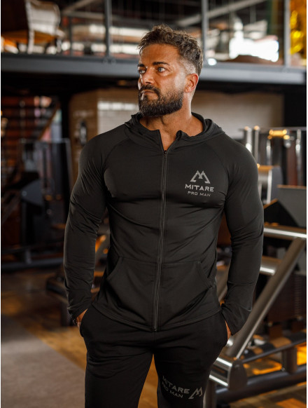 Bluza z kapturem K085 szara MITARE PRO MAN