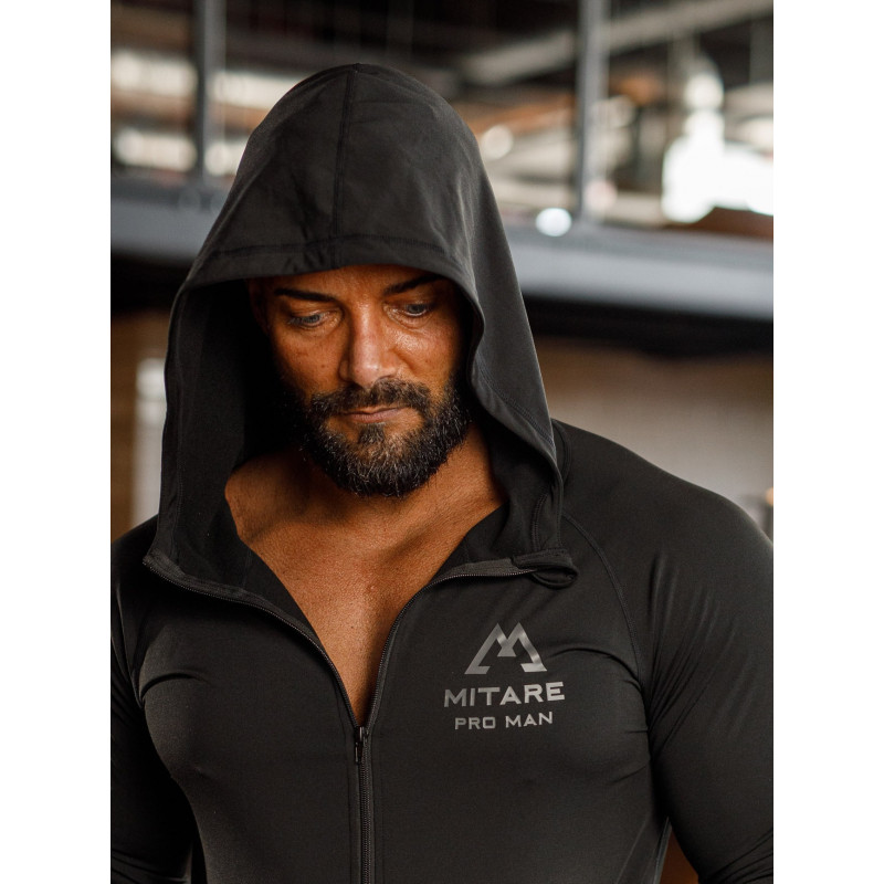 Bluza z kapturem K085 szara MITARE PRO MAN