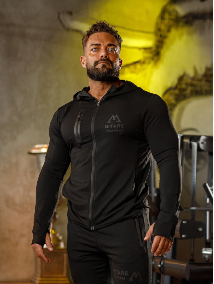Bluza z kapturem K086 czarna MITARE PRO MAN