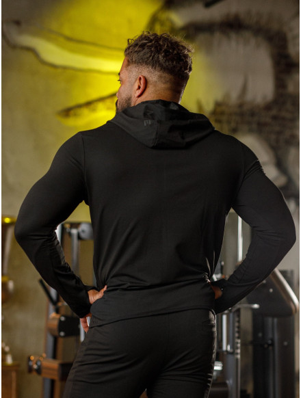 Bluza z kapturem K086 czarna MITARE PRO MAN 2