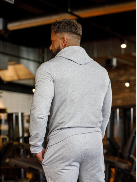 Bluza z kapturem K088 jasnoszara MITARE PRO MAN 2