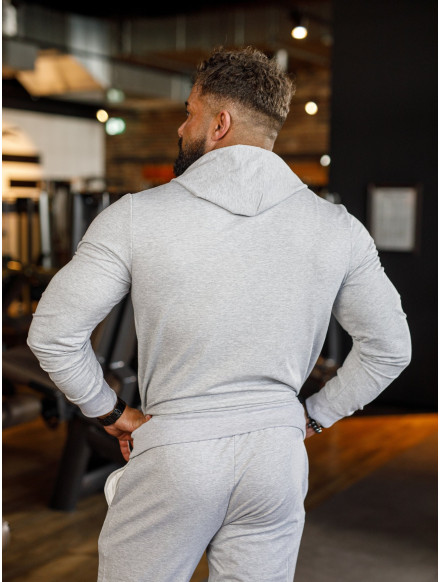 Bluza z kapturem K103 jasnoszara MITARE PRO MAN 2