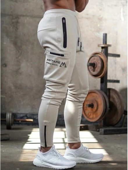 Spodnie joggery K102 jasnoszare MITARE PRO MAN