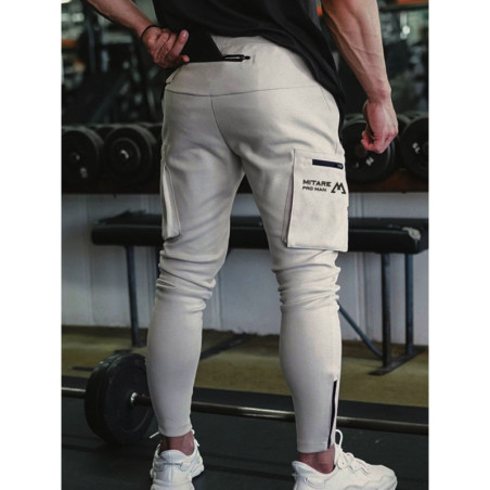 Spodnie joggery K102 jasnoszare MITARE PRO MAN