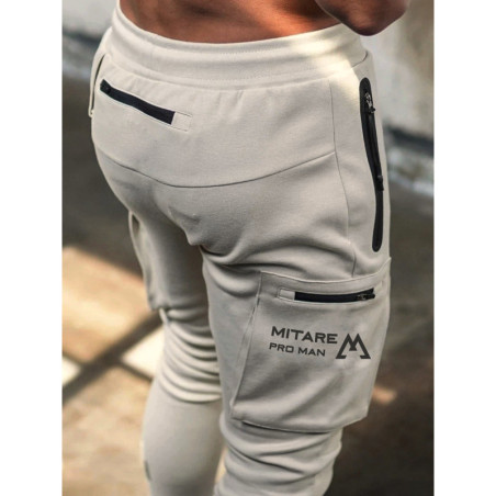 Spodnie joggery K102 jasnoszare MITARE PRO MAN