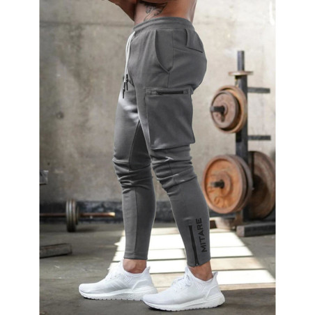 Spodnie joggery K102 ciemnoszare MITARE PRO MAN
