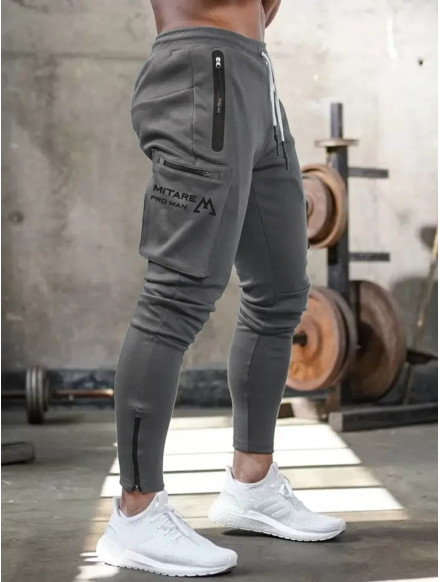 Spodnie joggery K102 ciemnoszare MITARE PRO MAN