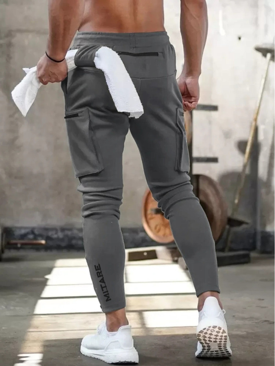 Spodnie joggery K102 ciemnoszare MITARE PRO MAN