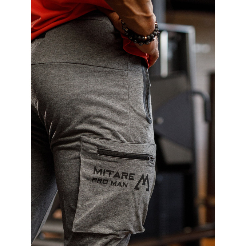 Spodnie joggery K102 ciemnoszare MITARE PRO MAN