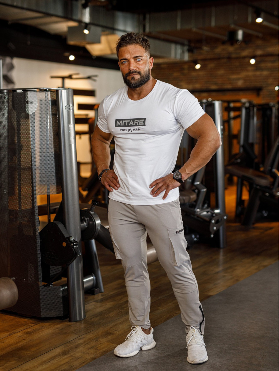 T-shirt K093 biała MITARE PRO MAN