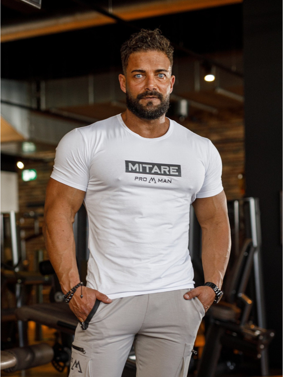 T-shirt K093 biała MITARE PRO MAN