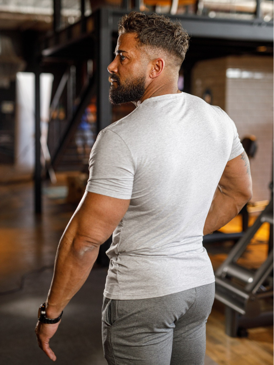 T-shirt K093 szary MITARE PRO MAN