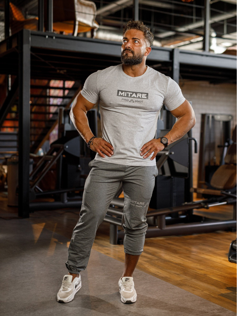 T-shirt K093 szary MITARE PRO MAN