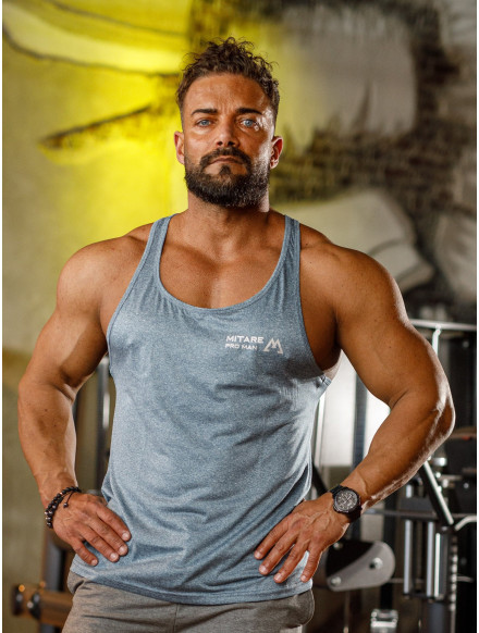 Tank top K095 niebieski MITARE PRO MAN