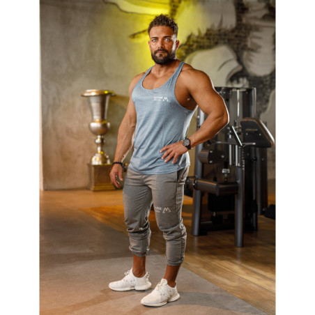 Tank top K095 niebieski MITARE PRO MAN