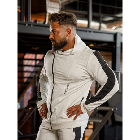Bluza z kapturem K097 jasnoszara MITARE PRO MAN