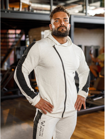 Bluza z kapturem K097 jasnoszara MITARE PRO MAN 2