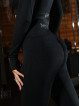 Legginsy damskie bezszwowe czarne PUSH UP MAX K001 MITARE